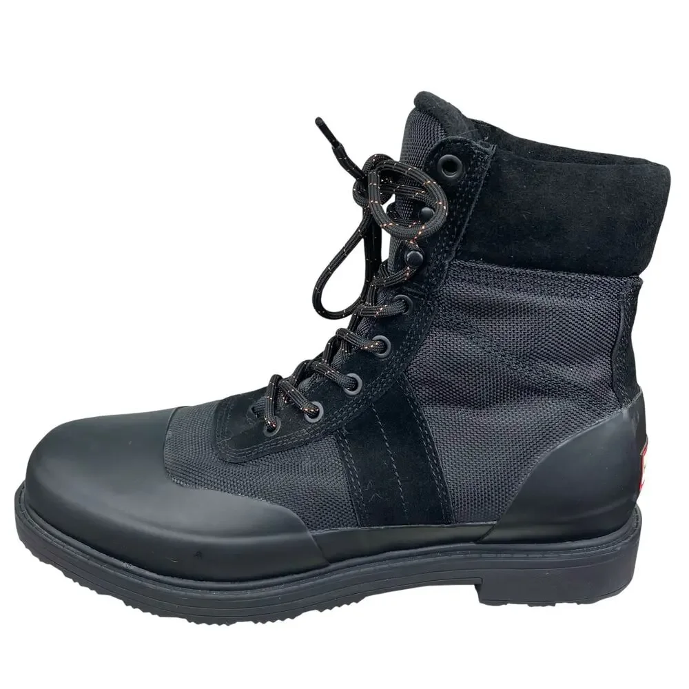 Hunter Men's Original Insulated Black Weatherproof Commando Boot Size 8